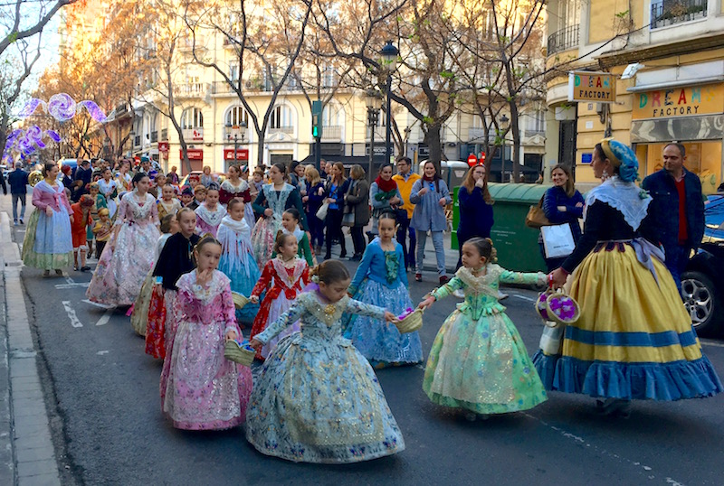 Girls in Valencian Dress