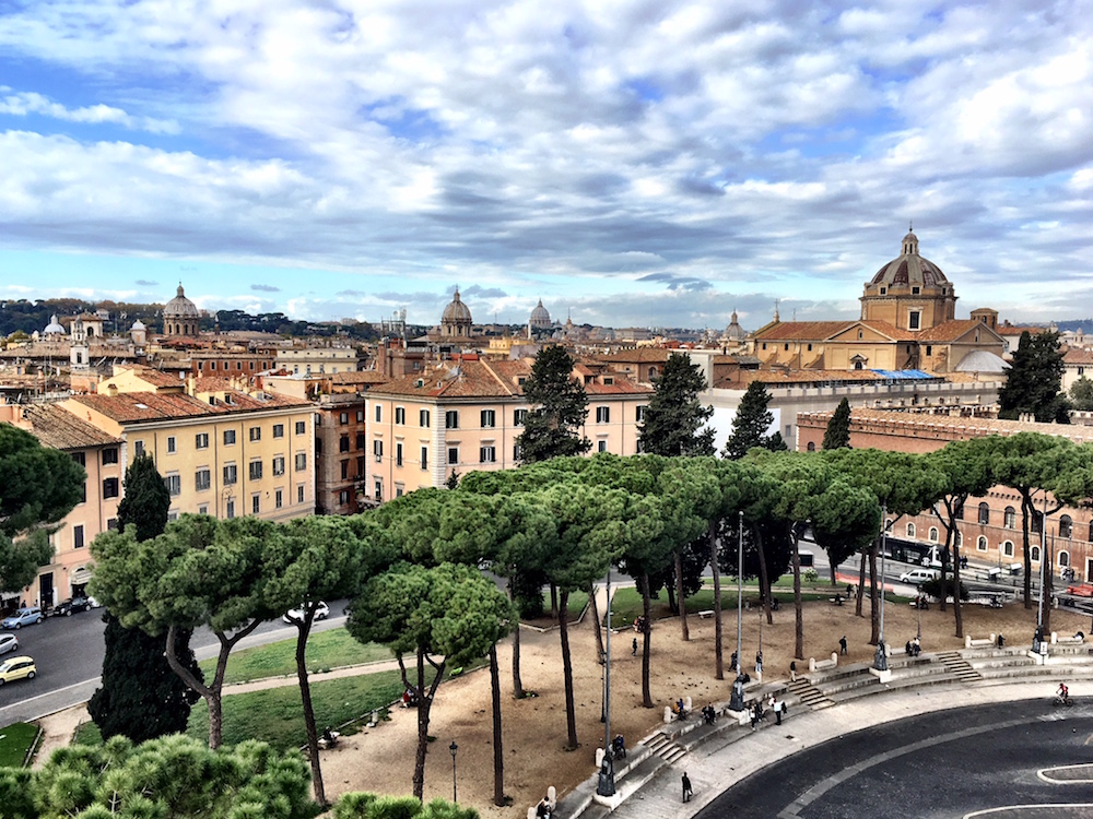 View over Rome Italy