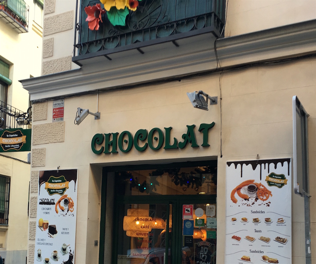 Chocolateria Chocolat Madrid Spain