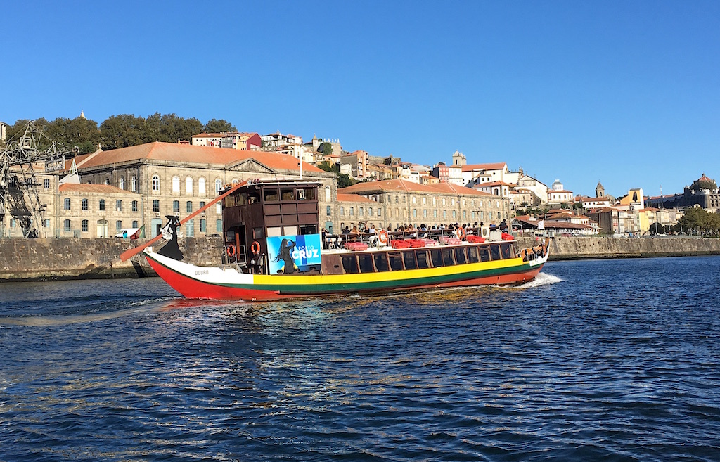 Rabelo boat Douro River Porto Portugal